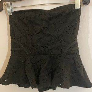 Short peplum top size small